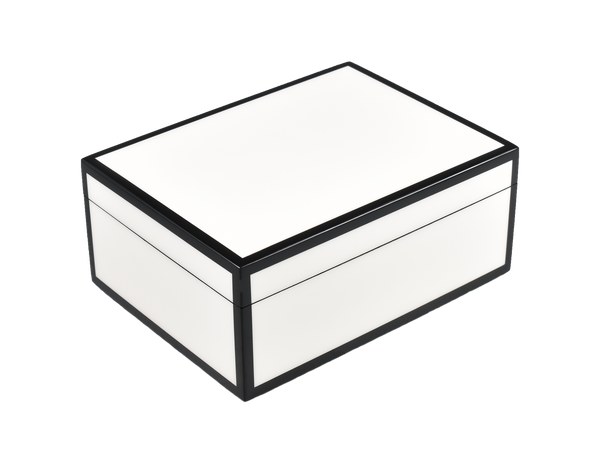Lacquer Boxes - White / Black
