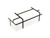 Lacquer Boxes - White / Black Grid