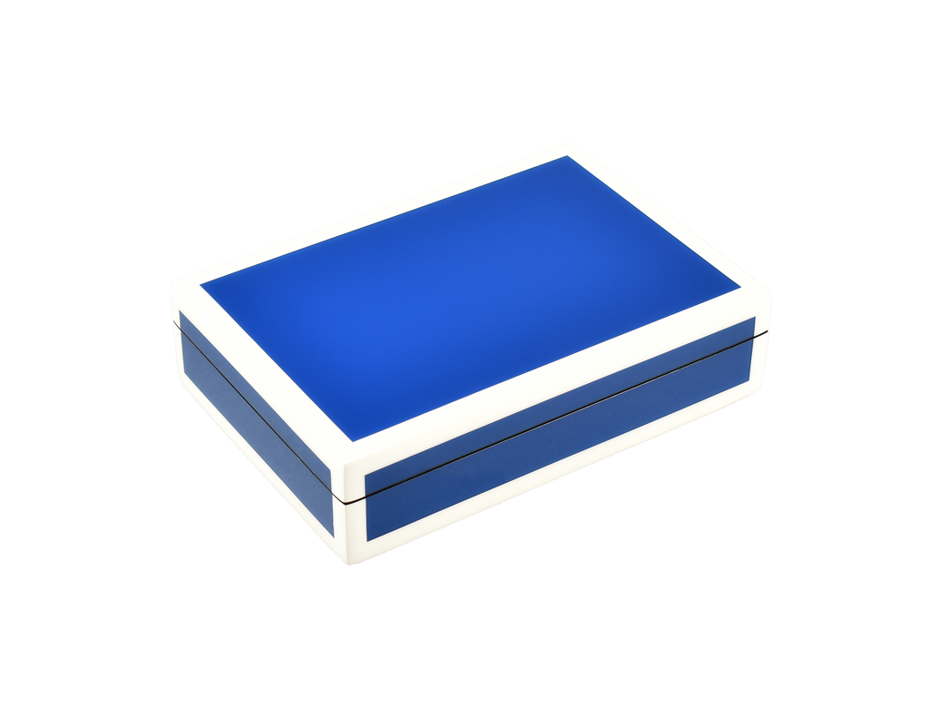 Lacquer Boxes - Blue / White