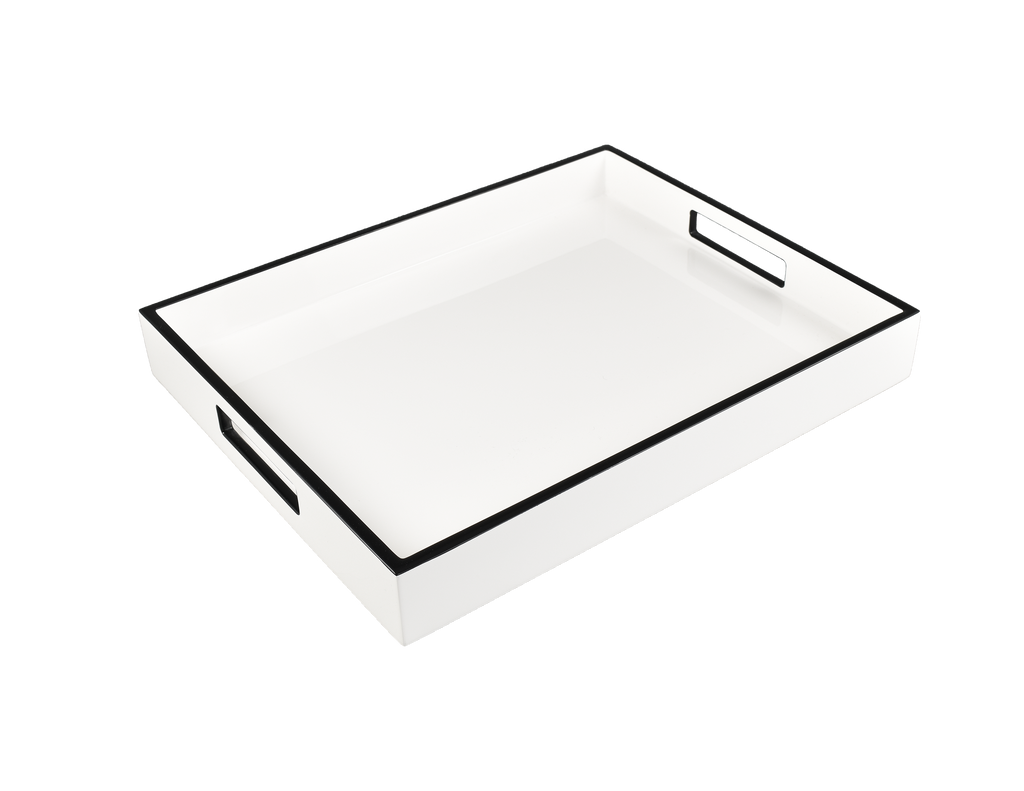 White Lacquer Trays