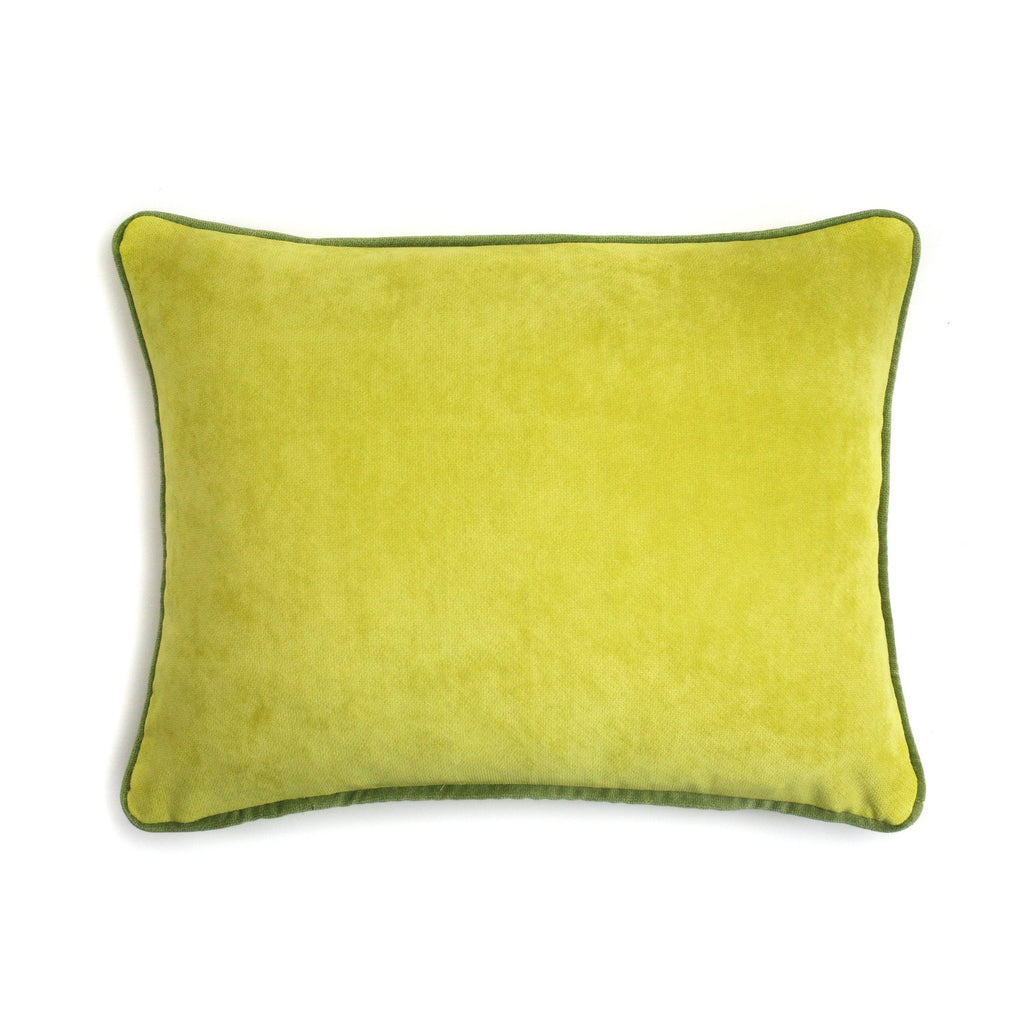 Velvet Cushion Acid Green | LO Decor