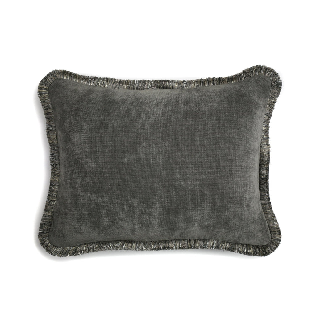 Happy Velvet Cushion Grey | LO Decor