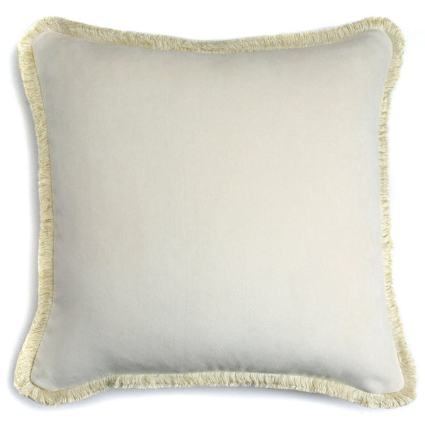 Happy Velvet Cushion Creme | LO Decor