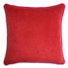 Red & Fuscia Velvet Cushion | LO Decor