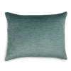 Corduroy Velvet Cushion Blue Green | Lo Decor