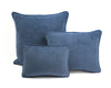 Steel Blue Velvet Cushions | LO Decor