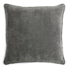 Velvet Cushion Medium Grey | LO Decor