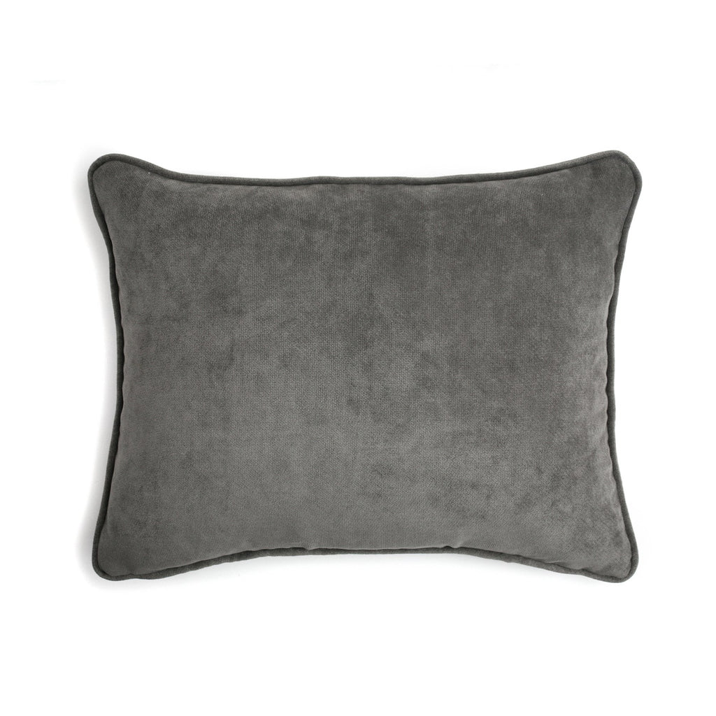 Velvet Cushion Medium Grey | LO Decor