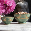ortigia ceramic bowls in green