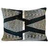 Silk Velvet Cushion N. 484 - Black + White