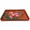 Handpainted Iron Tray - Flora Red