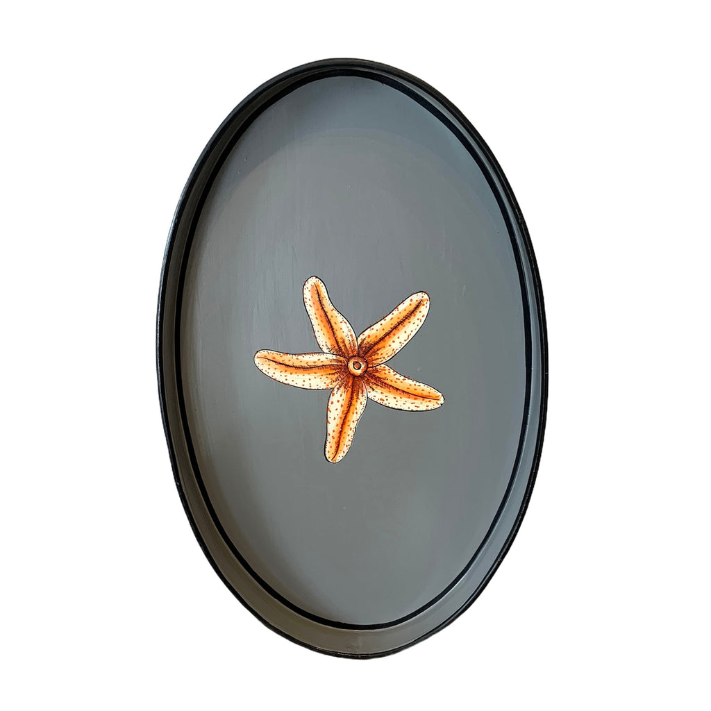 Handpainted Iron Tray - Starfish