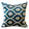 Silk Velvet Cushion N. E03 - Turquoise