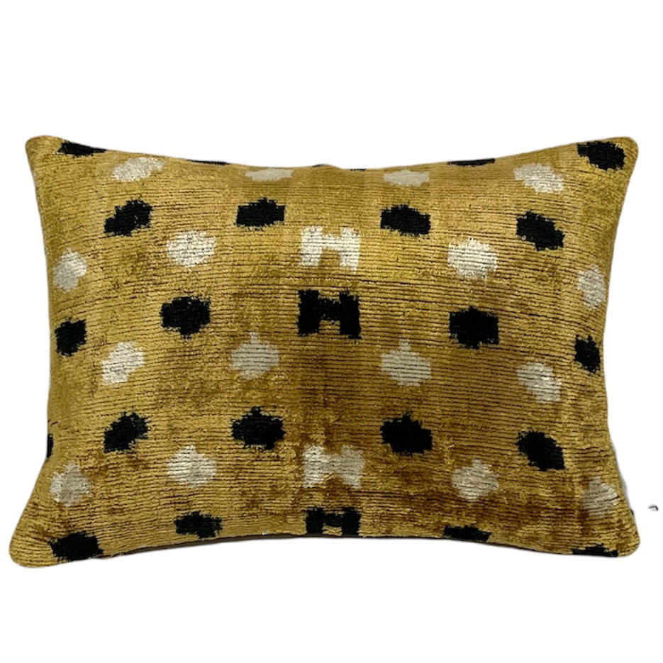 Silk Velvet Cushion N. 560 - Gold