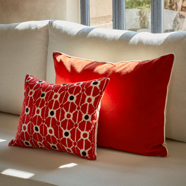 Tuileries Cushion - Coral