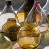 gold vases in recycled glass