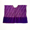 S. Maria Purple Embroidered Huipul | Tone Textiles