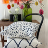 Tiger Dot Linen Cushion - Grey