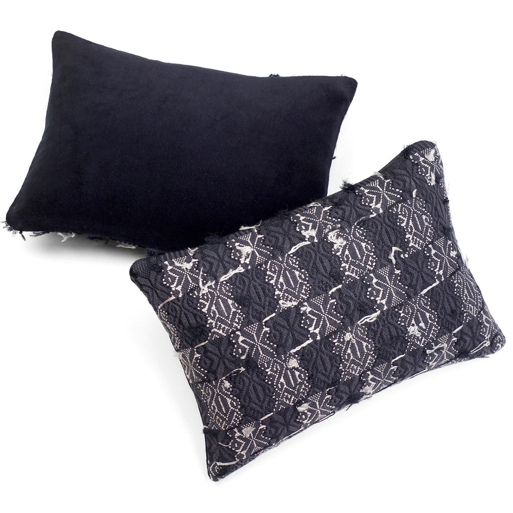 Coban Black Inside/Out Huipul Cushion SALE