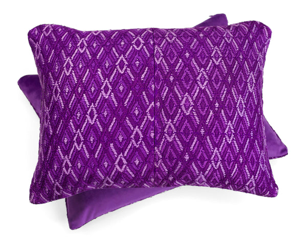 Purple Huipul Cushion
