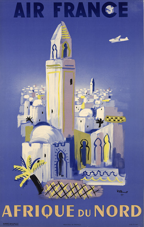 Poster - Air France Afrique du Nord