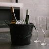 Champagne Bucket with Leather Handles