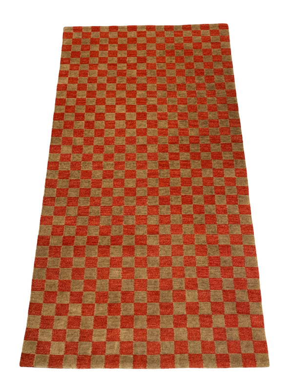 checkerboard tibetan rug at details by mr k