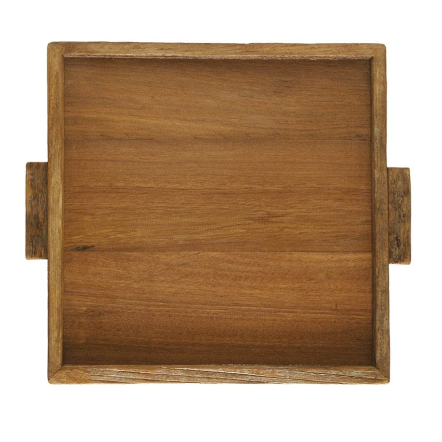 Reclaimed Wood Tray 14"x14"