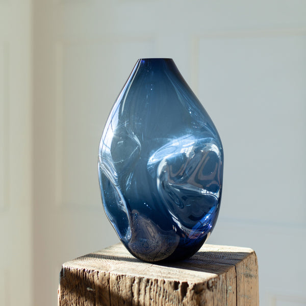 goodbeast summit vase in steel blue at details by mr k